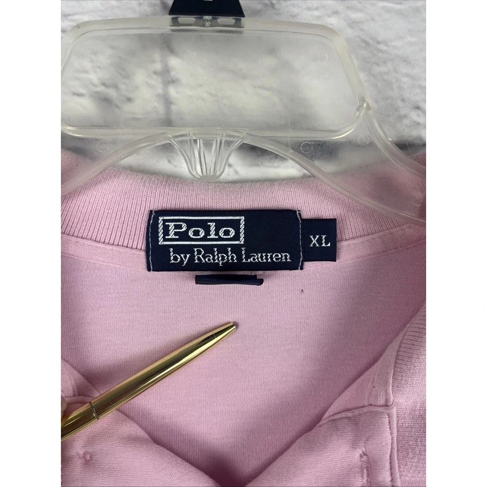 Polo Ralph Lauren Men's Preppy Pink Short Sleeve Cotton Golf  Polo Size XL READ